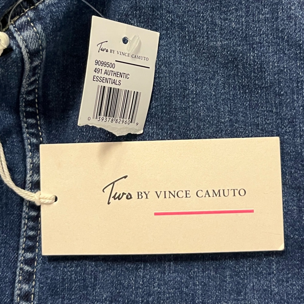 Two by Vince Camuto Denim Jacket Women’s Size Large NWT - Picture 6 of 6